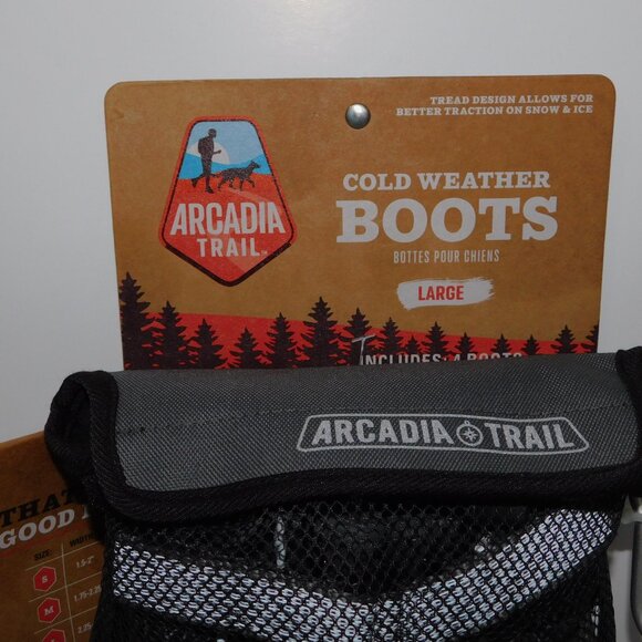 Arcadia Trail Cold Weather Winter Dog Boots Booties Size L - Picture 4 of 10